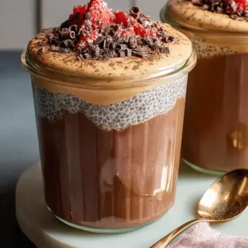 High-Protein Peanut Butter & Chocolate Chia Pudding