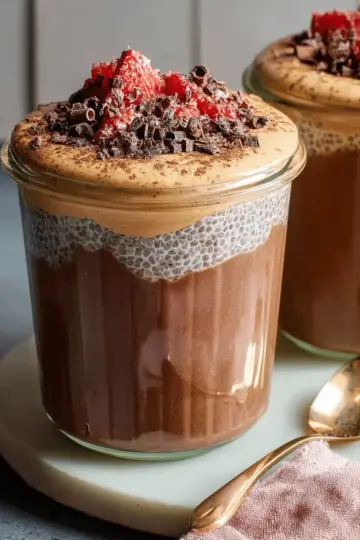 High-Protein Peanut Butter & Chocolate Chia Pudding