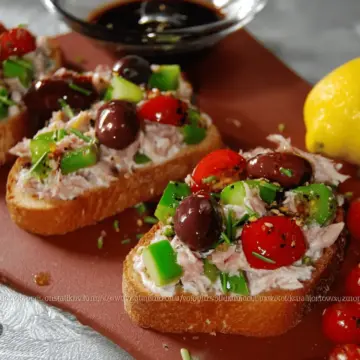 he Most Delicious And Easy Tuna Bruschetta