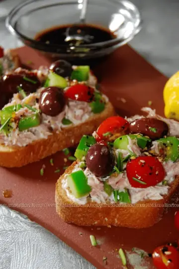 he Most Delicious And Easy Tuna Bruschetta