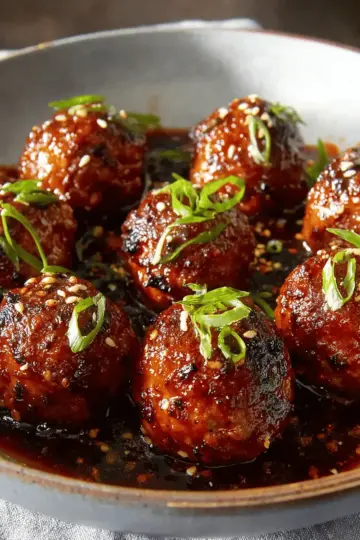 Korean Barbecue-Style Meatballs