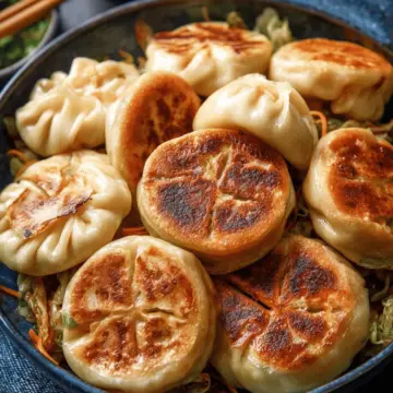 Pan-Fried Cabbage and Noodle Buns