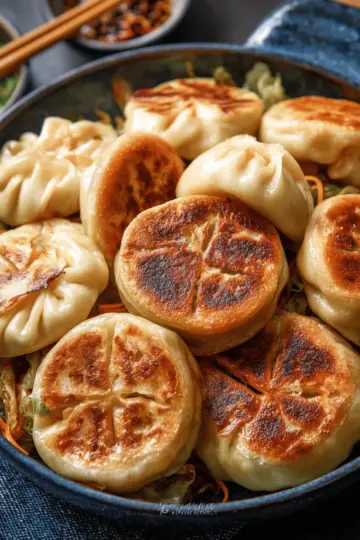Pan-Fried Cabbage and Noodle Buns