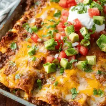 Easy Ground Beef Enchiladas