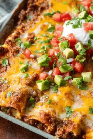 Easy Ground Beef Enchiladas