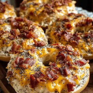 Creamy Bacon Cheddar Bagels You Can’t Resist