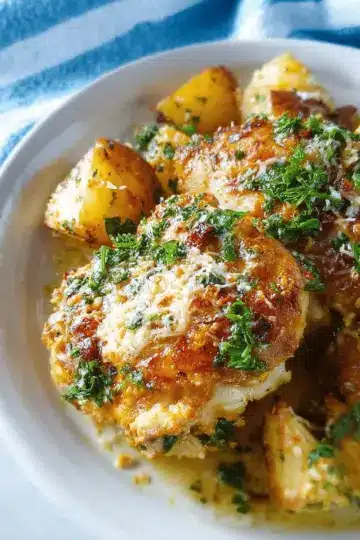 Slow Cooker Garlic Parmesan Chicken