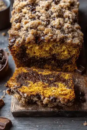 Pumpkin Chocolate Chip Streusel Bread