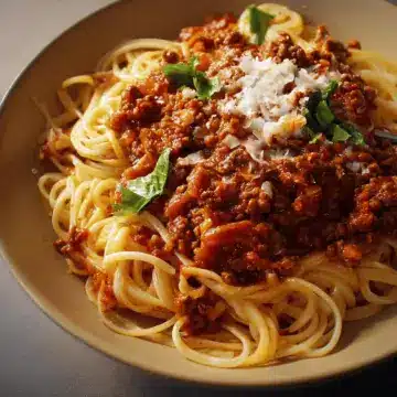 Easy spaghetti bolognese
