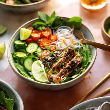 Vietnamese-Inspired Chicken and Noodle Bowls