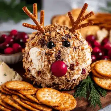 Reindeer Cheese Ball (Perfect Christmas Appetizer)