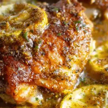Lemon Butter Slow Cooker Chicken Thighs