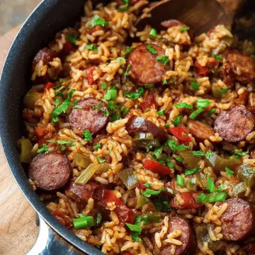 Cajun Sausage and Rice Skillet