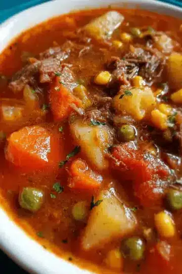 My Mom’s Old-Fashioned Vegetable Beef Soup