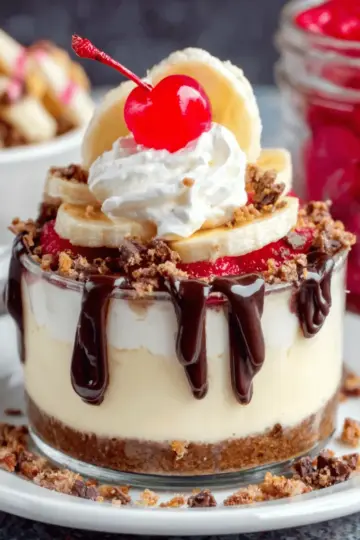 Banana Split Cheesecake