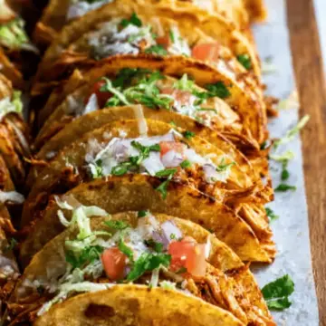 20 Minute Mini Baked Chicken Tacos