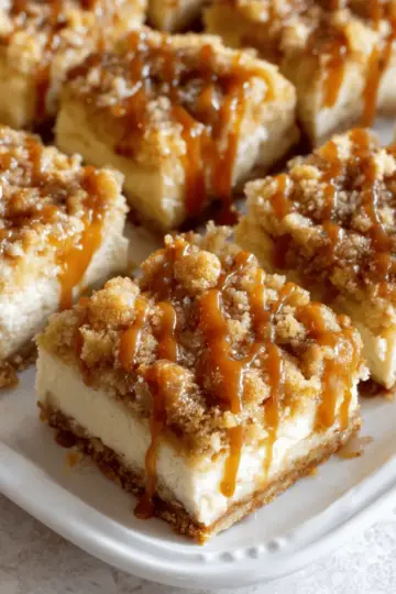 Caramel Apple Cheesecake Bars