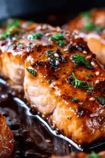 Honey Garlic Glazed Salmon