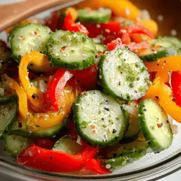 Cucumber and Bell Pepper Salad