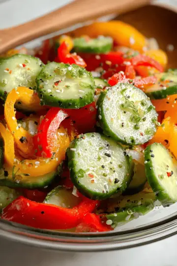 Cucumber and Bell Pepper Salad