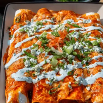Buffalo Chicken Enchiladas