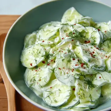 Dad's Creamy Cucumber Salad