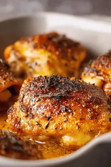 Easy Baked Chicken Thighs