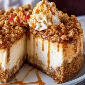 Apple Crisp Cheesecake