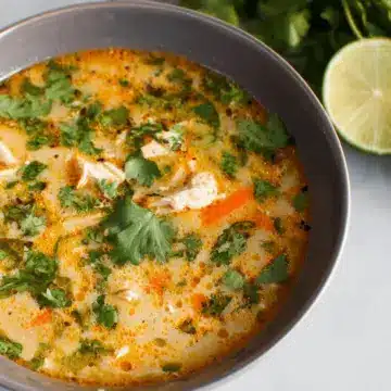 Coconut Cilantro Chicken Soup