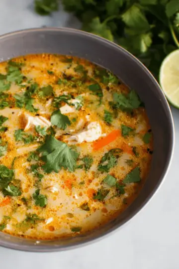 Coconut Cilantro Chicken Soup
