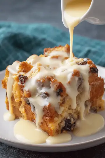 Best Bread Pudding with Vanilla Sauce
