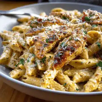 Garlic Parmesan Chicken and Pasta (One-Pan)