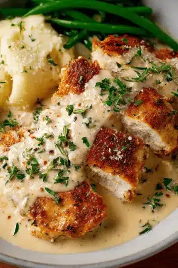 Garlic Parmesan Chicken (Creamy Sauce!)