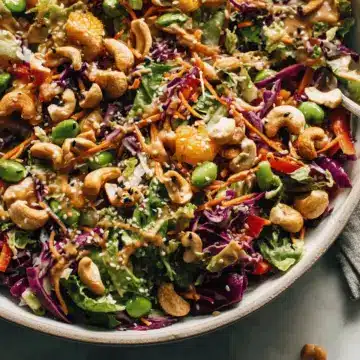 Cashew Crunch Salad with Sesame Dressing