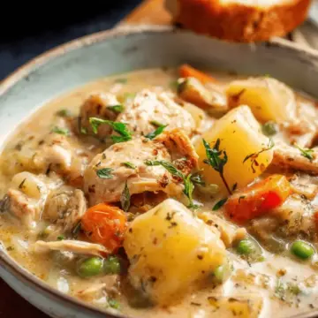 Slow Cooker White Wine Chicken Stew