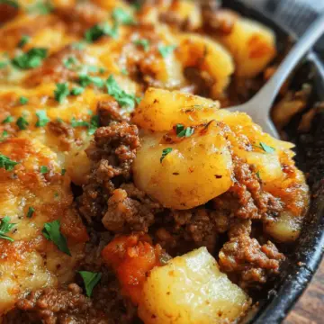 Hobo Casserole Rustic Ground Beef and Potato Bake