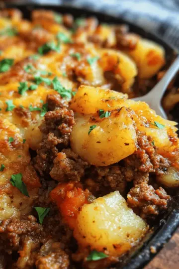 Hobo Casserole Rustic Ground Beef and Potato Bake