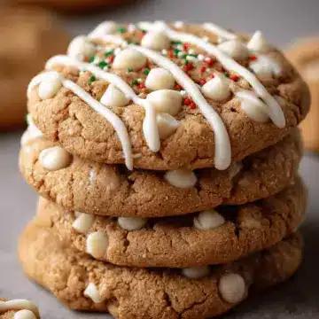 Chewy Maple Cinnamon Cookies with White Chocolate