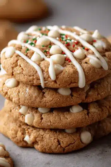 Chewy Maple Cinnamon Cookies with White Chocolate