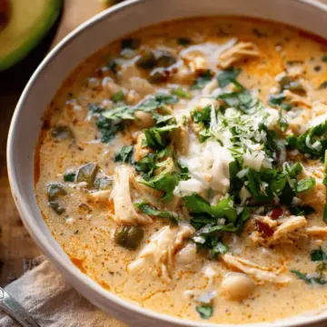 Creamy White Chicken Chili.