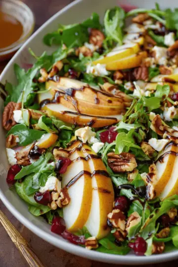 Pear Salad with Balsamic Vinaigrette (VIDEO)