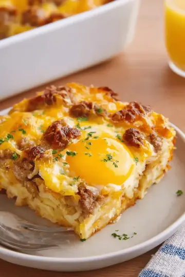 Best Breakfast Casserole (Hash Browns & Eggs)