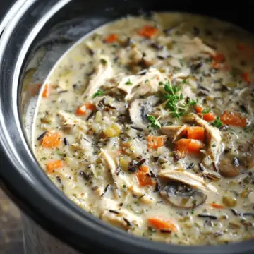 Slow Cooker Chicken and Wild Rice Soup