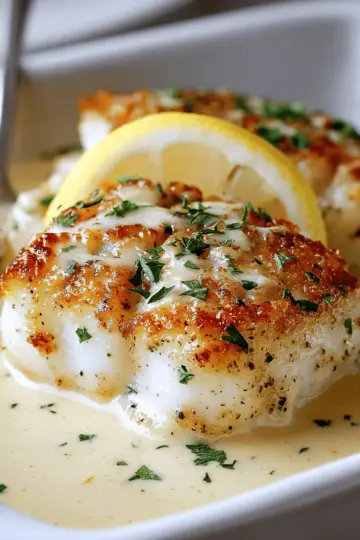 Tasty Baked Cod In Coconut Lemon Cream Sauce Recipe