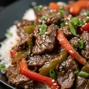 Easy Crockpot Pepper Steak Recipe