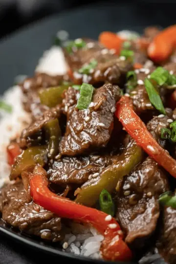 Easy Crockpot Pepper Steak Recipe