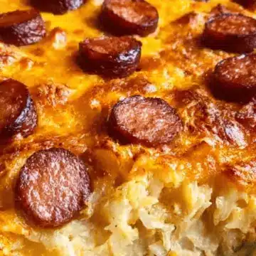 Smoked Sausage and Cheesy Potato Casserole