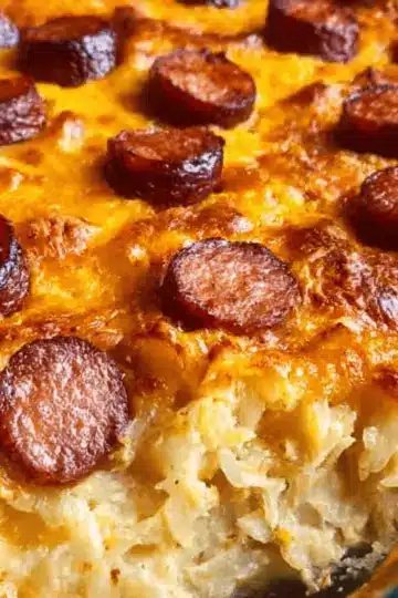 Smoked Sausage and Cheesy Potato Casserole