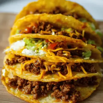 Ground Beef Baked Tacos
