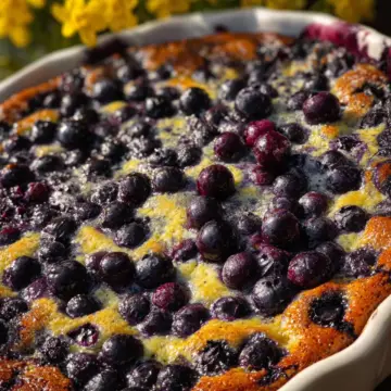 Blueberry Lemon Clafoutis
